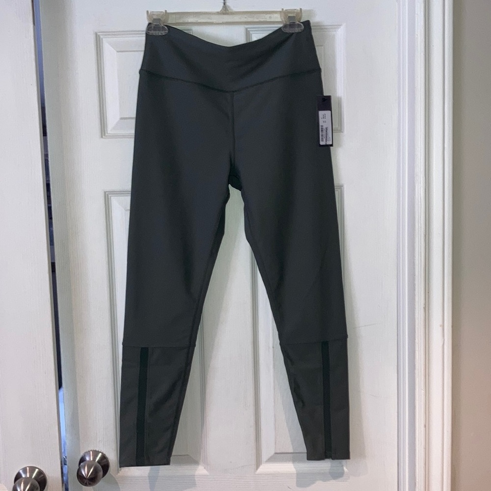 Soul Cycle Olive Mesh Insert Legging
